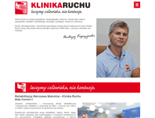 Tablet Screenshot of klinikaruchu.pl